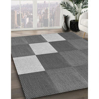 Patterned Dark Gray Rug, pat1171gry