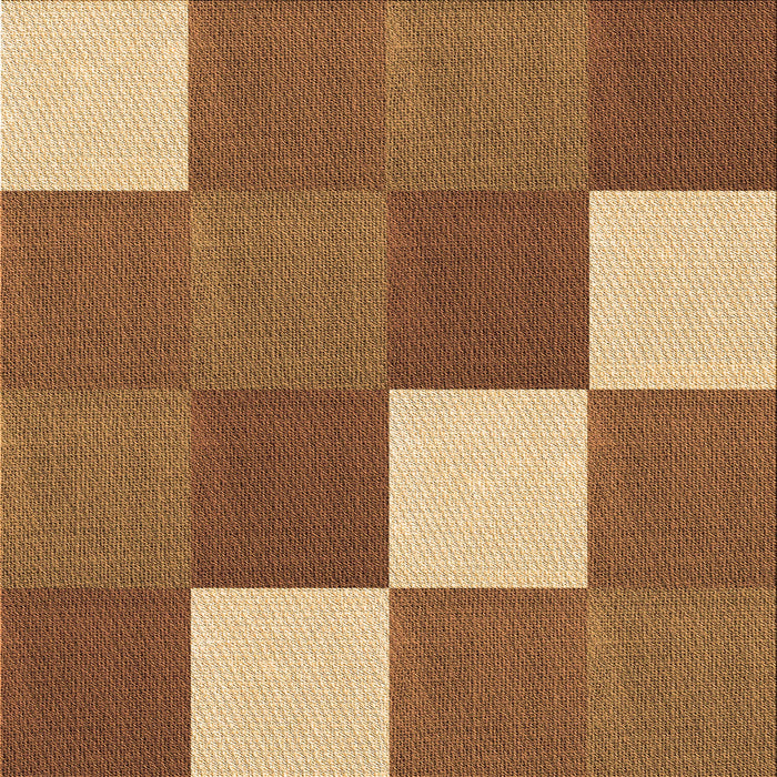 Round Machine Washable Transitional Saddle Brown Rug, wshpat1171org