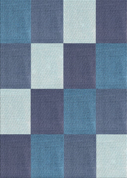 Patterned Blue Novelty Rug, pat1171