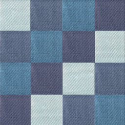 Square Patterned Blue Novelty Rug, pat1171