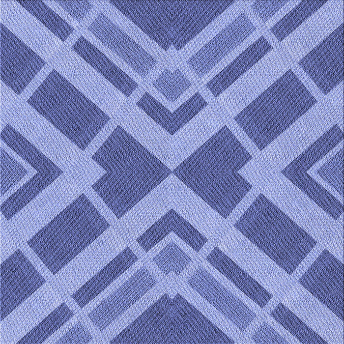 Round Patterned Denim Blue Rug, pat1172blu