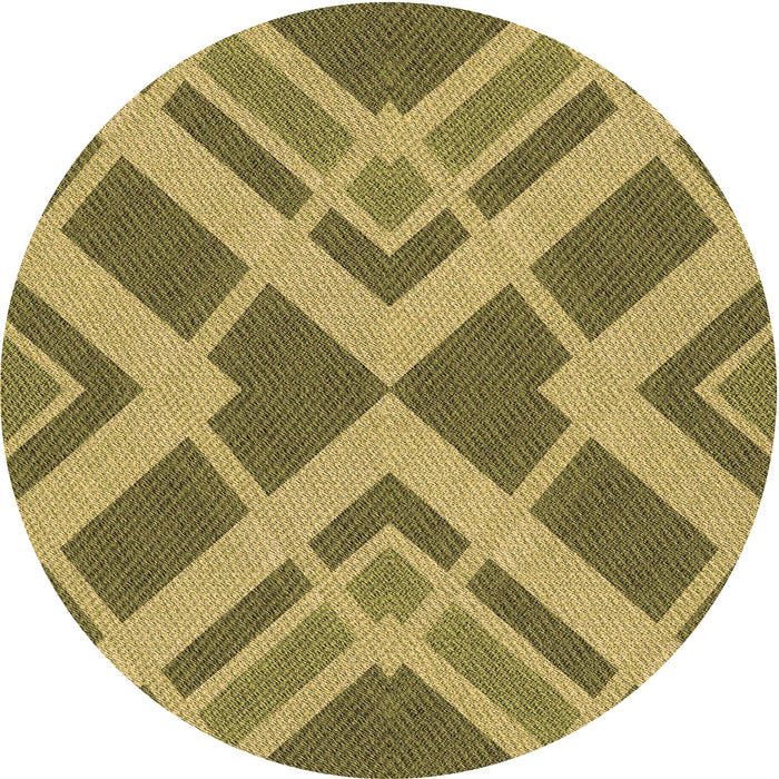 Square Machine Washable Transitional Yellow Rug in a Living Room, wshpat1172brn