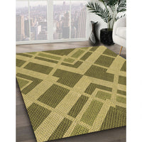 Patterned Yellow Rug, pat1172brn