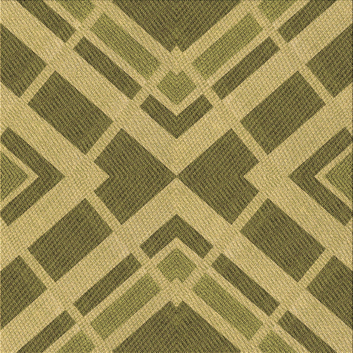 Round Patterned Yellow Rug, pat1172brn