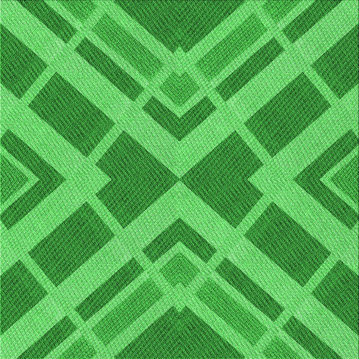 Round Machine Washable Transitional Neon Green Rug, wshpat1172grn