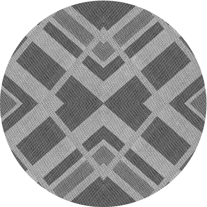 Square Patterned Gray Rug, pat1172gry