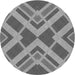 Square Patterned Gray Rug, pat1172gry