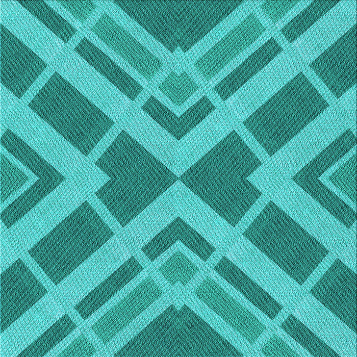 Round Machine Washable Transitional Dark Cyan Green Rug, wshpat1172lblu