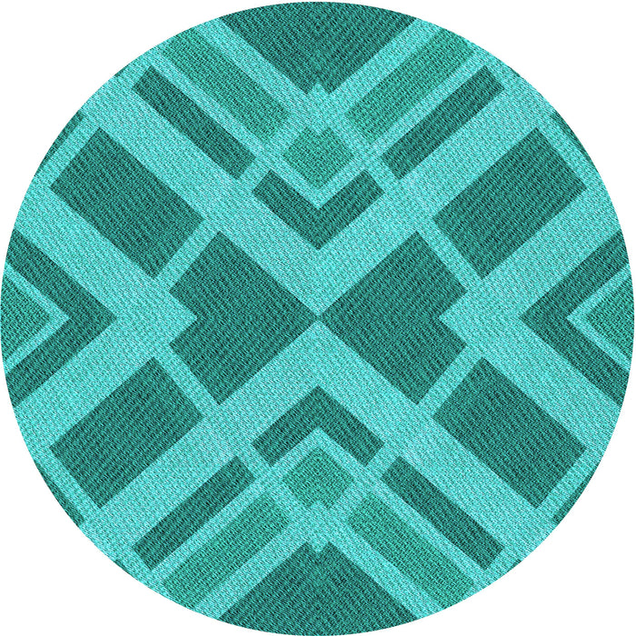 Square Machine Washable Transitional Dark Cyan Green Rug in a Living Room, wshpat1172lblu