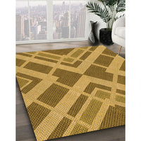 Patterned Orange Rug, pat1172org