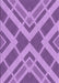 Machine Washable Transitional Violet Purple Rug, wshpat1172pur