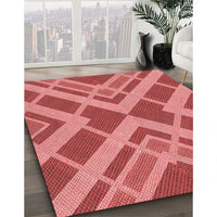 Patterned Red Rug, pat1172rd