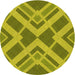 Square Machine Washable Transitional Olive Green Rug in a Living Room, wshpat1172yw