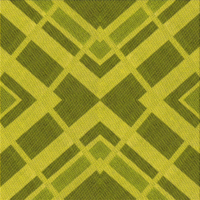 Round Patterned Olive Green Rug, pat1172yw