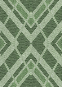 Machine Washable Transitional Medium Forest Green Rug, wshpat1172