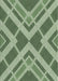 Machine Washable Transitional Medium Forest Green Rug, wshpat1172