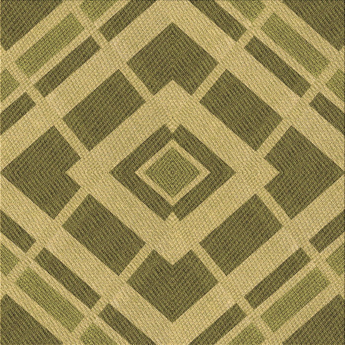 Round Patterned Yellow Rug, pat1173brn