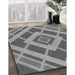 Patterned Gray Rug in Family Room, pat1173gry