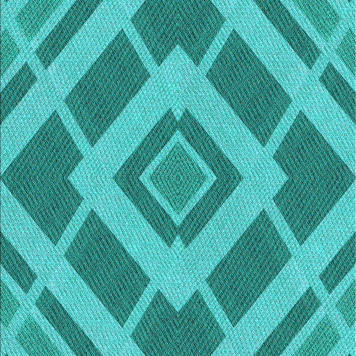 Machine Washable Transitional Dark Cyan Green Rug, wshpat1173lblu