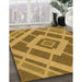 Machine Washable Transitional Orange Rug in a Family Room, wshpat1173org