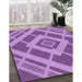 Machine Washable Transitional Violet Purple Rug in a Family Room, wshpat1173pur