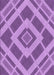 Machine Washable Transitional Violet Purple Rug, wshpat1173pur