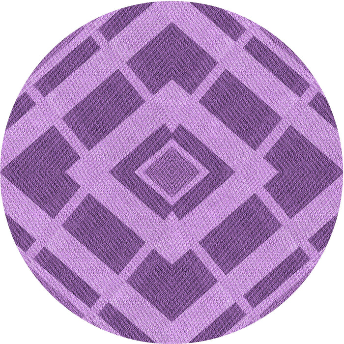 Square Patterned Violet Purple Rug, pat1173pur