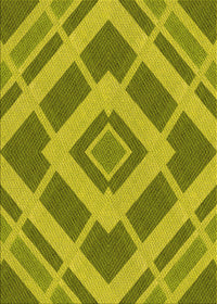 Machine Washable Transitional Olive Green Rug, wshpat1173yw