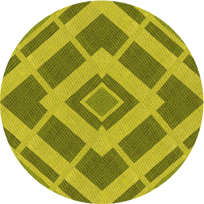 Square Machine Washable Transitional Olive Green Rug in a Living Room, wshpat1173yw