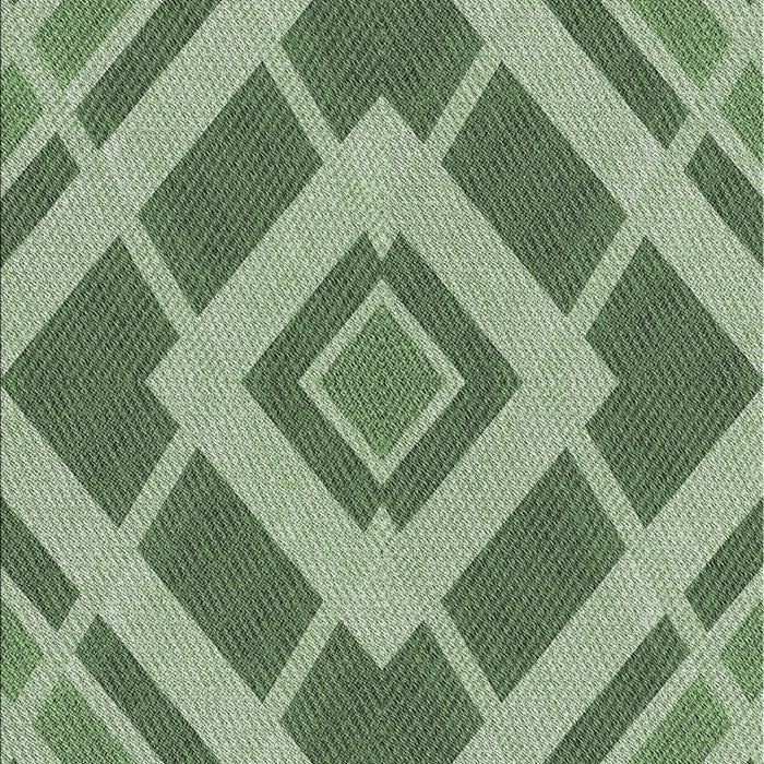 Patterned Forest Green Novelty Rug, pat1173