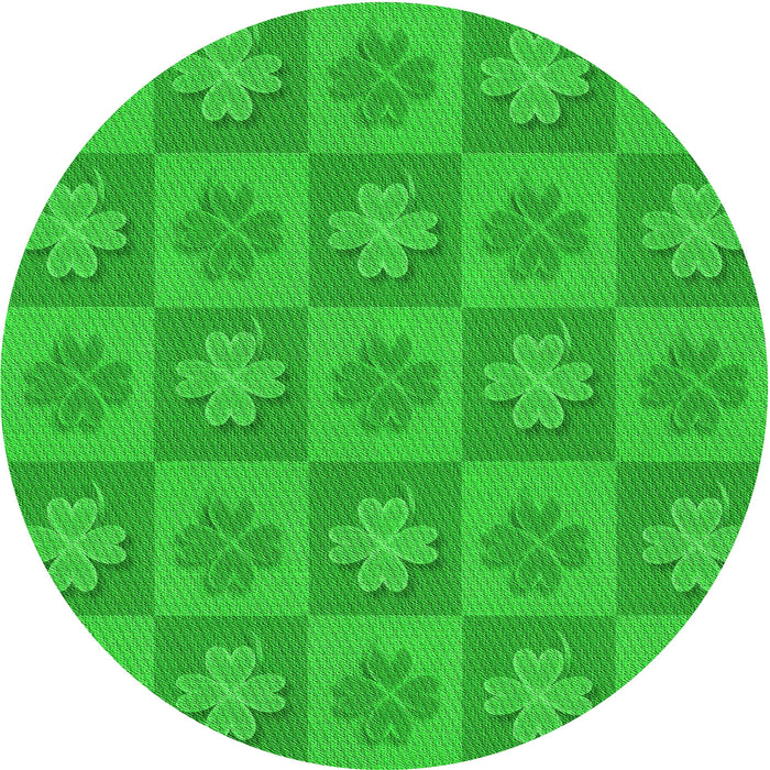 Square Patterned Lime Green Rug, pat1174grn