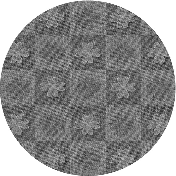 Square Patterned Gray Rug, pat1174gry