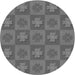 Square Patterned Gray Rug, pat1174gry