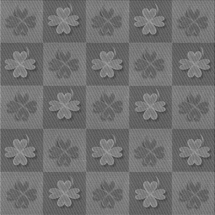 Round Patterned Gray Rug, pat1174gry