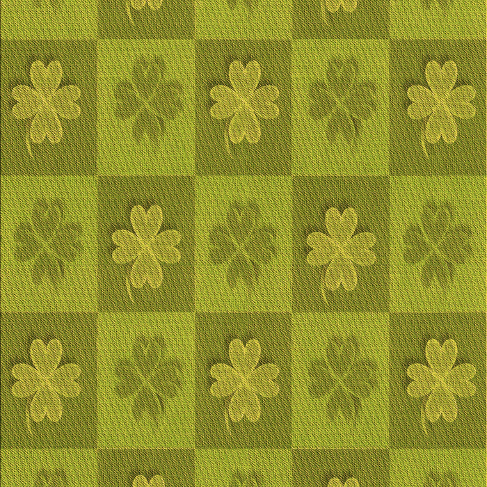 Patterned Green Rug, pat1174org