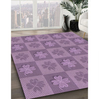 Patterned Orchid Purple Rug, pat1174pur