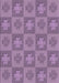 Machine Washable Transitional Orchid Purple Rug, wshpat1174pur