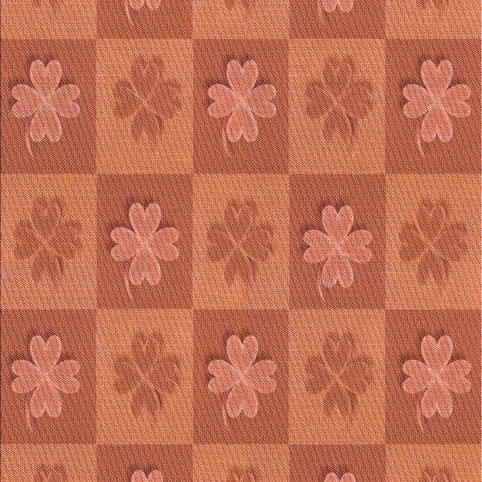 Patterned Bright Orange Rug, pat1174rd