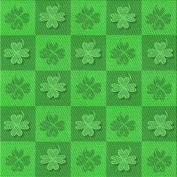 Square Patterned Neon Green Novelty Rug, pat1174