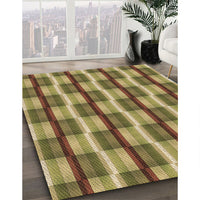 Patterned Dark Bronze Brown Rug, pat1175brn