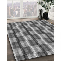 Patterned Dark Gray Rug, pat1175gry