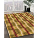 Machine Washable Transitional Mahogany Brown Rug in a Family Room, wshpat1175org