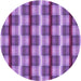 Square Patterned Purple Rug, pat1175pur