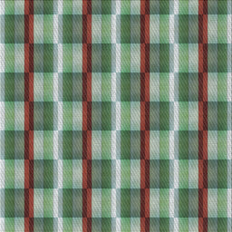 Square Patterned Green Novelty Rug, pat1175