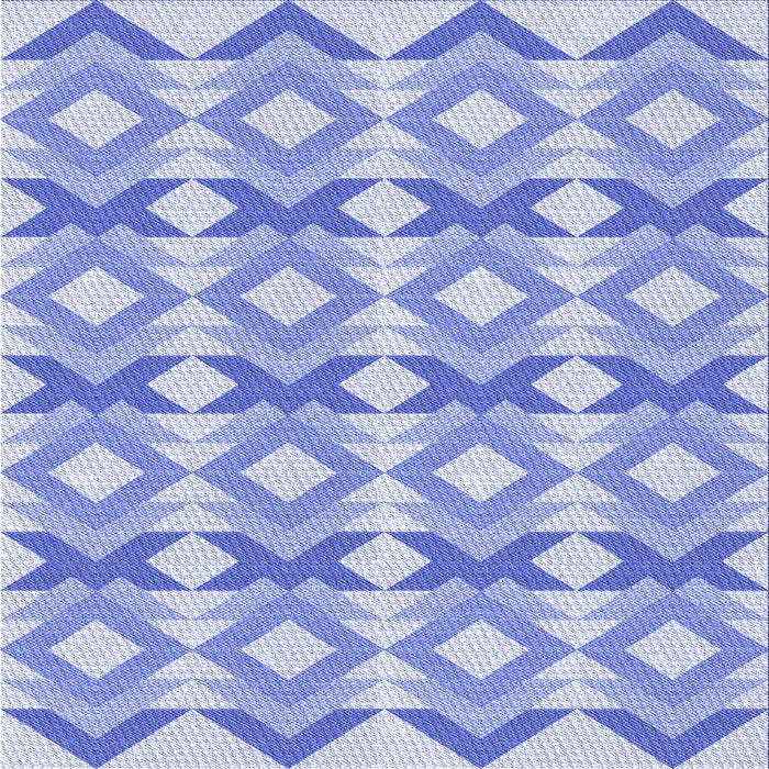 Round Patterned Light Slate Blue Rug, pat1176blu