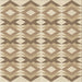 Round Machine Washable Transitional Khaki Gold Rug, wshpat1176brn