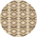 Square Patterned Khaki Gold Rug, pat1176brn