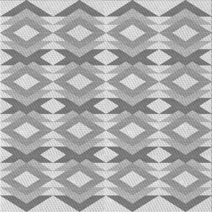 Round Patterned Gray Rug, pat1176gry