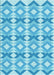 Patterned Deep Sky Blue Rug, pat1176lblu