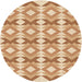 Square Patterned Orange Rug, pat1176org